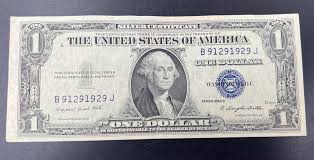 1935 G 1 One Dollar US Silver Certificate Blue Seal Note Choice AU About UNC - Etsy