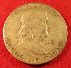 1951 S San Francisco Franklin Silver Half Dollar ...