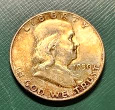 UNC 1950 Franklin Half - Split Die - Deep Toning - Luster ...