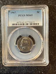 PCGS Certified MS 65 Graded 1967 US Jefferson Nickels (1938-Now) for sale | eBay