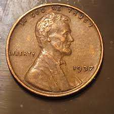 1937 penny ERROR DDO
