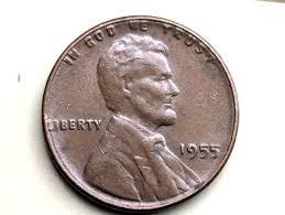 1955 LINCOLN WHEAT cent Penny Lamination Break Error on head Double date LIBERTY $2.75 - PicClick CA