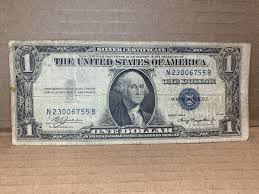 Series 1935 A Silver Certificate $1 One Dollar Note Blue Seal # N 23006755 B | eBay