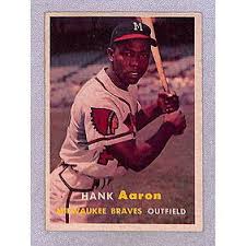 Topps 1957 Hank Aaron Baseball Card