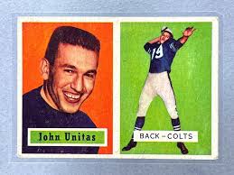 Sold at Auction: 1957 Topps Football John Unitas #138 Rookie