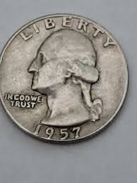 1957 D Quarter Error Misplaced Mint Mark Circutated US Coin ...