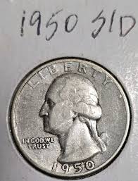 1950-S Over D Washington Quarter – Rare Mintmark Error ...