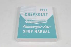 Ecklers 1958 Chevy Passenger Car Shop Manual