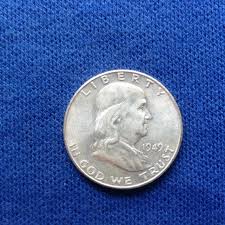 1949 S Franklin Silver Half Dollar, Old US Silver Coins ...