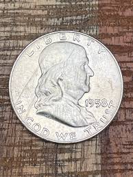 1958-D 50C US Franklin Half Dollar – USRC