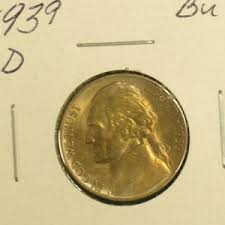 1939-D Brilliant Uncirculated High Grade Jefferson Nickel ...