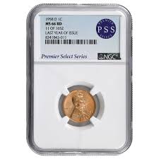 1958-D Wheat Ear Lincoln Cent - MS66 | US Coins | Csnmint.com