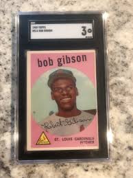 1959 TOPPS SGC 3 GRADED VG BOB GIBSON #514 ROOKIE SHARP CARD ...