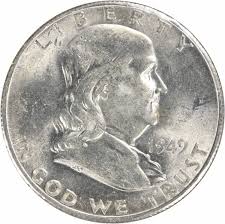 1949-S/S Franklin Silver Half Dollar RPM1 Choice BU ...