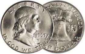 1963-D Franklin Silver Half Dollar Brilliant Uncirculated ...