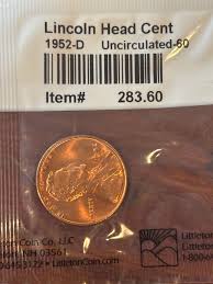 1952-D wheat penny uncirculated with lots of double die on ...
