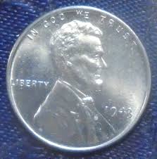 1943 Steel Wheat Cent BU Gem Brilliant UNCIRCULATED ...