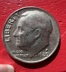 Rare Coin Dime 1980 US Dime Error Imperfect Rim Edge Border ...