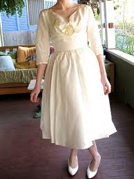 VTG 50s 60s Wedding Dress White Formal Prom Gown Full Swing Skirt XS/XXS | eBay