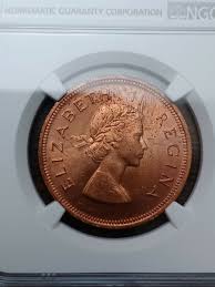 1960 SOUTH AFRICA: 1 PENNY - GRADED NGC MS64RB | eBay