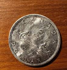 1966 $1 Canada Silver Dollar Canadian Coin | Mercari