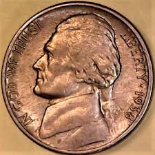 1938 Plain Jefferson Nickel No Mint Mark Number G11A in Extremely Fine Condition ...... Free U S Shipping - Etsy