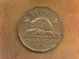 1962 Canadian Nickel 5 Cents Coin Actual Coin # 1 | eBay