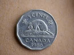 Canadian Beaver Coin Pin, Genuine Foreign Coin Canada ...