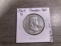 1960 D Franklin Silver Half Dollar from Denver Mint 022622 ...