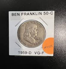 Ben Franklin Half Dollar | Sale-A-Thon | 1959-D | FINE ...