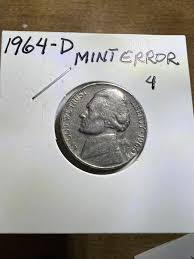 1964 D Nickel Mint Error US Coin - Etsy