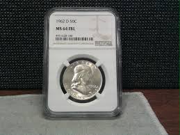 1962-D United States Franklin Half Dollar Graded MS64FBL - Etsy