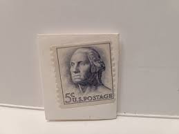 Rare 1962 Blue George Washington Uncancelled 5 Cent Stamp | eBay