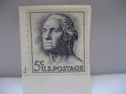 1962 George Washington 5 Cent Stamp. United States Postage ...