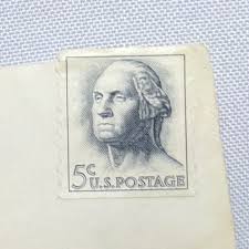 Rare - 1962 Vtg. 5-Cent George Washington US Postage Stamp ...