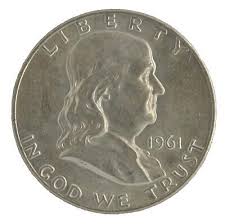 1961-D United States Franklin Half Dollar 50 Cent 90% Silver ...