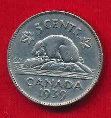 Canada 1939 5 CENTS (Nickel) | eBay