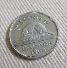 1968 Queen Elizabeth II 5 Cent Coin, Canada - Etsy