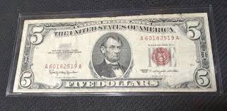 1963 $5 Red Seal Average Circulated Condition | eBay