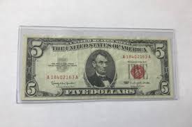 1953 Red Seal $5 Note C 52458980 A Series1953 B &1963 Red Seal Note A 49942440 A | eBay