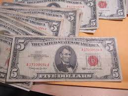 Antique 1963 Five Dollar $5 Old US Currency US Note, Red Seal | eBay