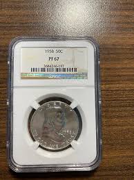 1958-P Franklin Silver Half Dollar 50C NGC PROOF PR PF 67 ...