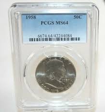 1958 Franklin Half Dollar PCGS MS64 [091WEJ] | eBay