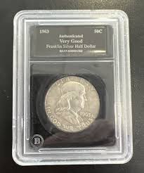 Very Good Sealed Silver Franklin Half Dollars 1958 & 1963 | eBay
