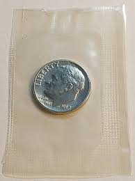 1963 P 90% Silver Proof Roosevelt Dime - GEM BU - In Mint ...