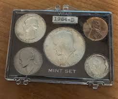 United States 1964-D US Mint Set in Plastic Case Silver ...
