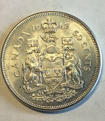 1963 CANADA SILVER 50 CENTS BRILLIANT UNCIRCULATED As Shown ...