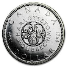 Buy 1964 Canadian Silver Dollar Charlottetown BU/PL | APMEX