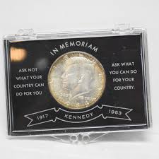 1964-D Kennedy Silver Half Dollar BU In Memoriam Case ...