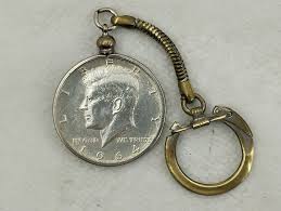 Vintage Keychain With a 1964 Half Dollar Liberty Coin | eBay
